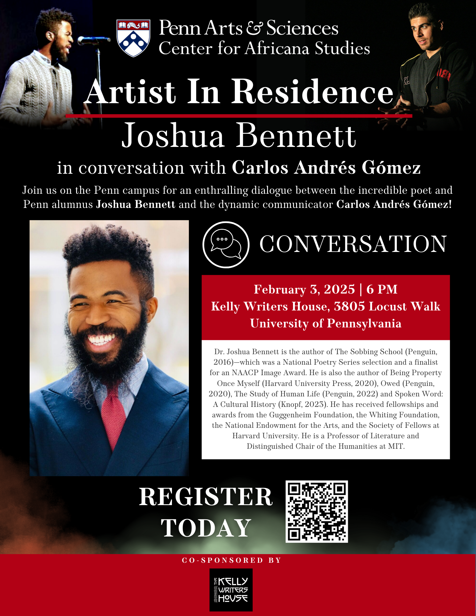 Cover for Artist in Residence: Joshua Bennett in Conversation with Carlos Andrés Gómez