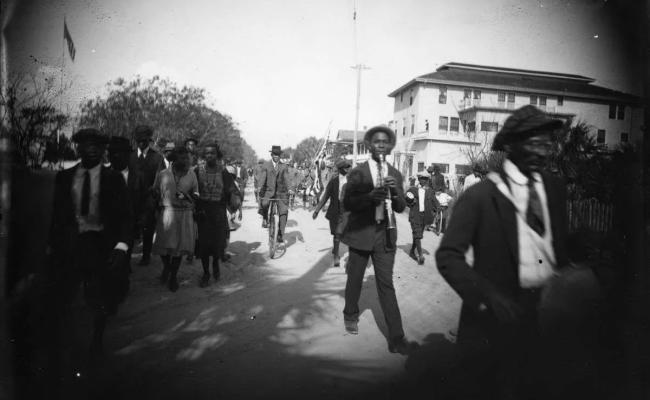 An Emancipation Day parade in St. Augustine, Florida, circa 1922. (Image: State Archives of Florida)