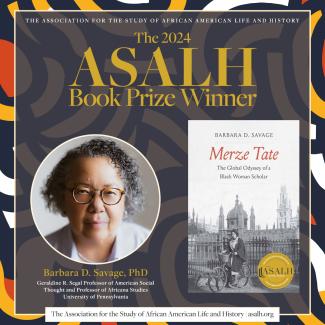 Prof. Barbara D. Savage wins ASALH Best Book Prize for 2024