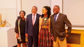 (From left to right: Dr. Audrey N. Mbeje, Mr. Kgalema Motlanthe, Mrs. Prudence Motlanthe, and Dr. Marc Adoux Papé)