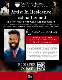 Artist in Residence: Joshua Bennett in Conversation with Carlos Andrés Gómez