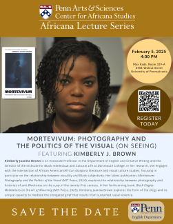 Cover for "Mortevivum: Photography and the Politics of the Visual (On Seeing)" with Kimberly Juanita Brown